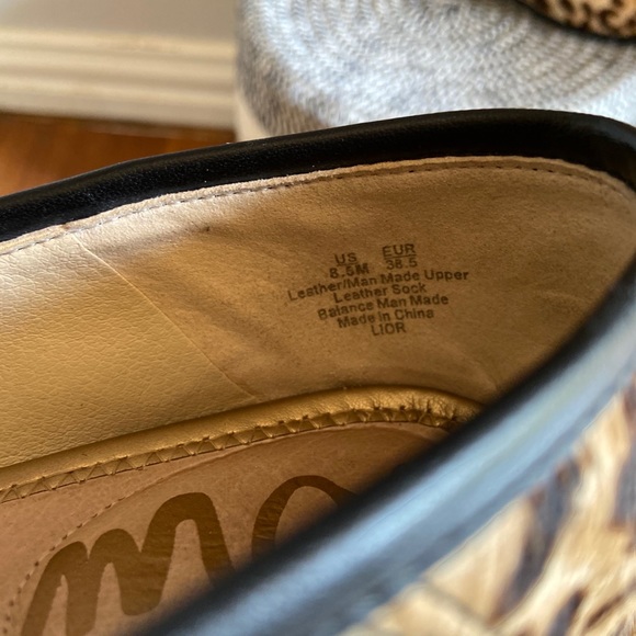 Sam Edelman Leopard print calf hair loafers - Picture 4 of 8
